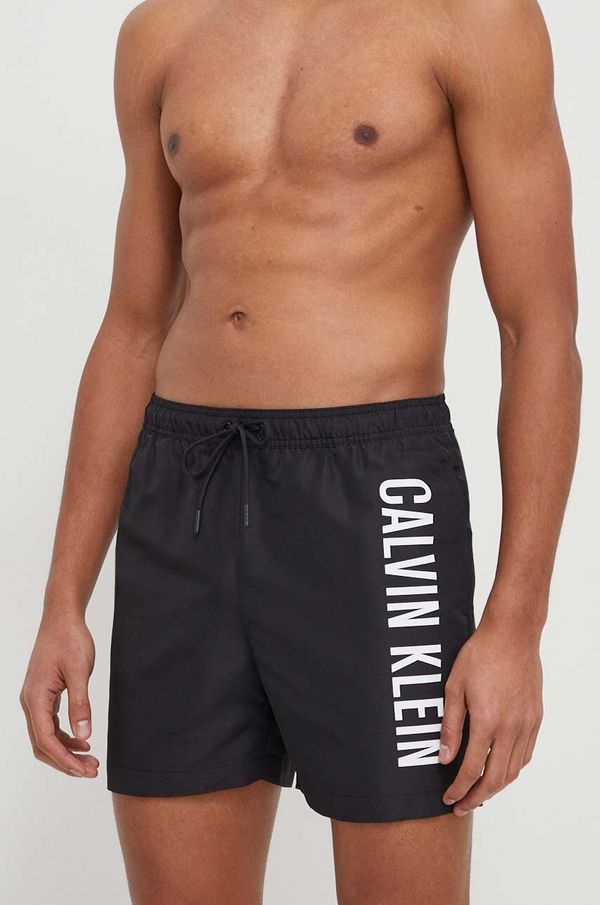 Calvin Klein Kopalne kratke hlače Calvin Klein črna barva