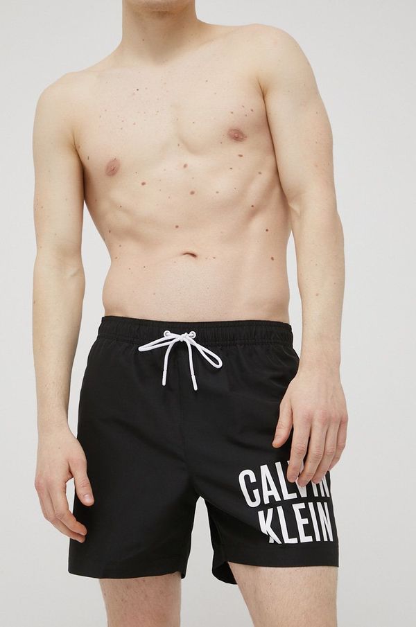 Calvin Klein Kopalne kratke hlače Calvin Klein črna barva