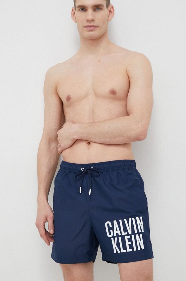 Calvin Klein Kopalne kratke hlače Calvin Klein mornarsko modra barva