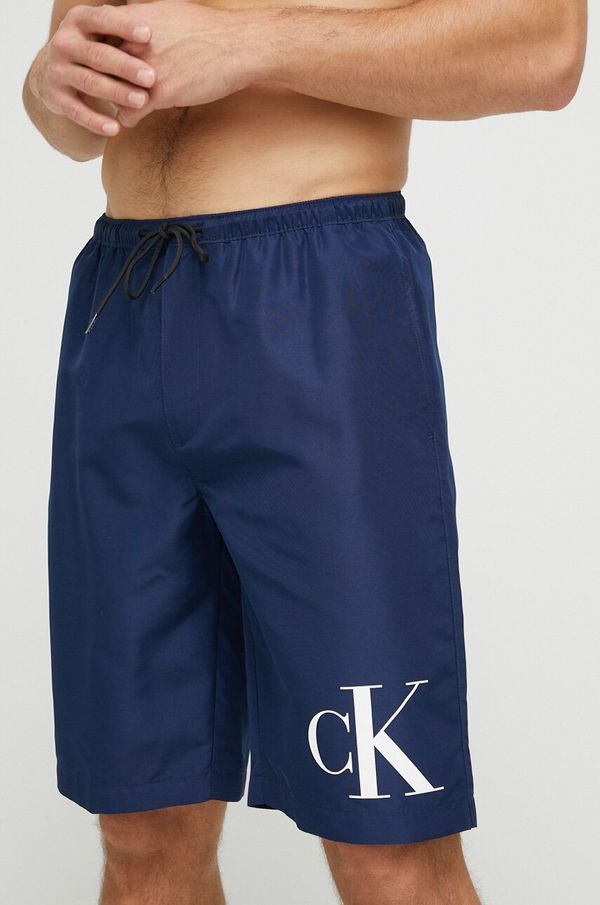 Calvin Klein Kopalne kratke hlače Calvin Klein mornarsko modra barva