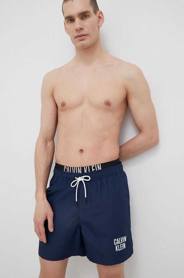 Calvin Klein Kopalne kratke hlače Calvin Klein mornarsko modra barva