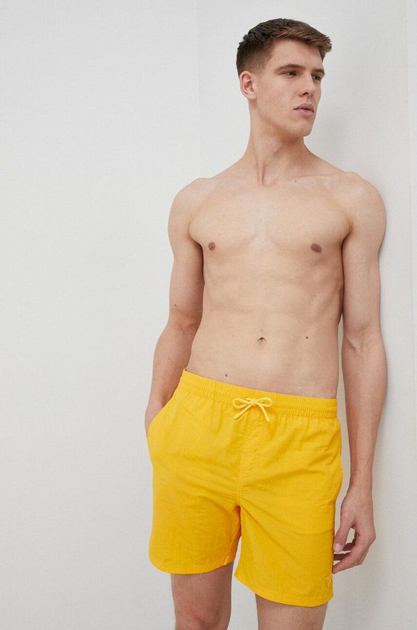 Guess Kopalne kratke hlače Guess rumena barva
