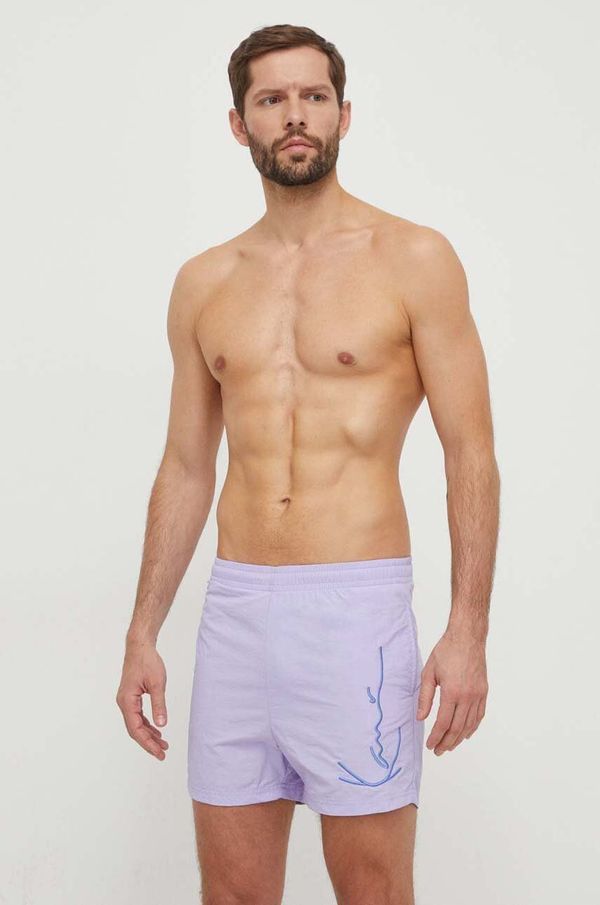 Karl Kani Kopalne kratke hlače Karl Kani vijolična barva