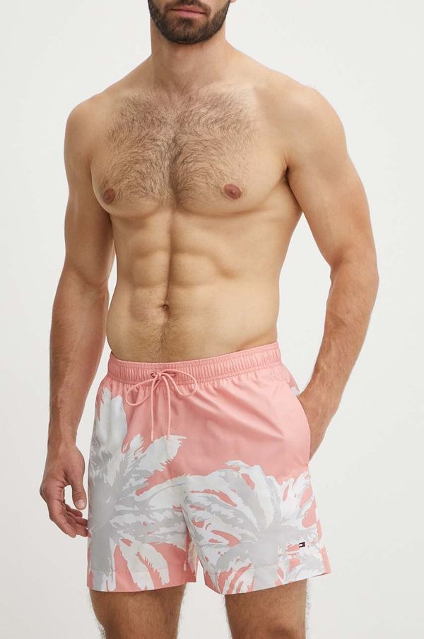 Tommy Hilfiger Kopalne kratke hlače Tommy Hilfiger roza barva