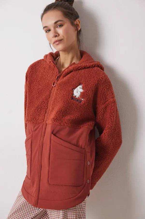 women'secret Kopalni plašč women'secret MOOMIN bordo barva, 4418926
