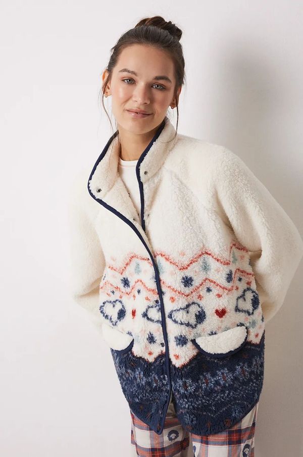 women'secret Kopalni plašč women'secret SNOOPY bež barva, 4418925