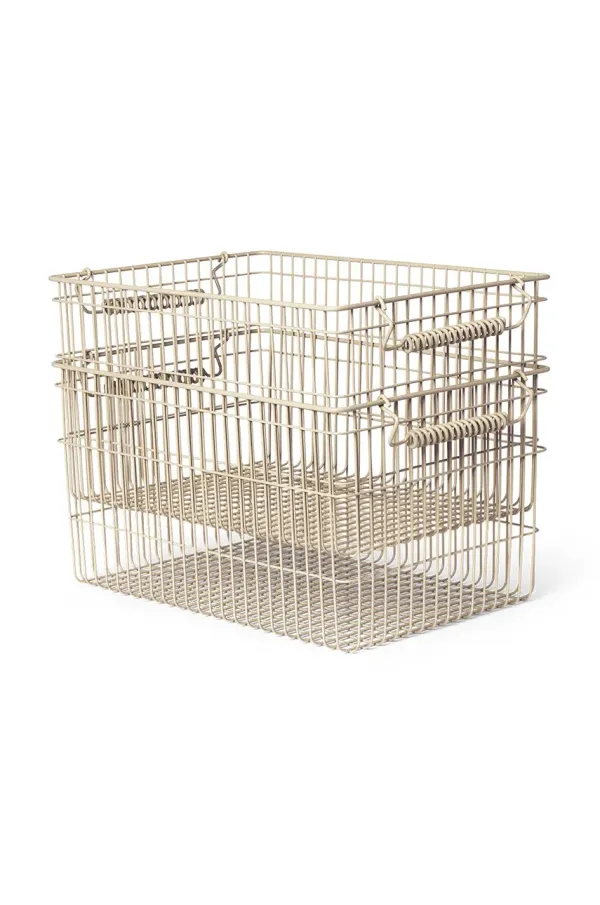 ferm LIVING Košara za shranjevanje ferm LIVING Cala 2-pack bež barva