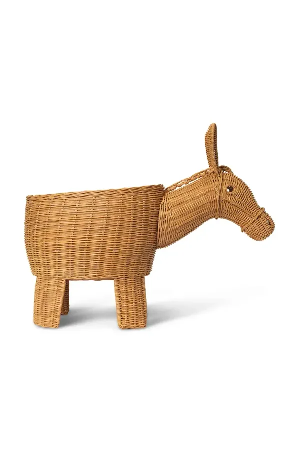 ferm LIVING Košara za shranjevanje ferm LIVING Donkey bež barva