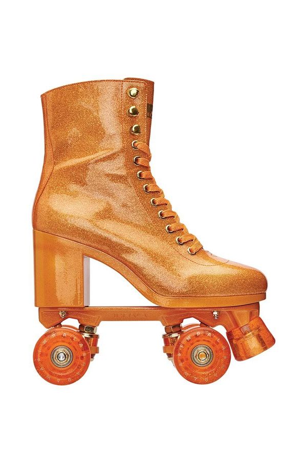 Impala Kotalke Impala Sparkle Orange High Heel Rollerskates x Marawa