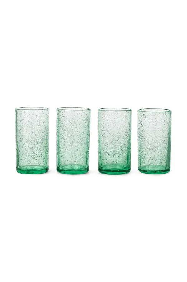 ferm LIVING Kozarec ferm LIVING Oli Water Glass zelena barva