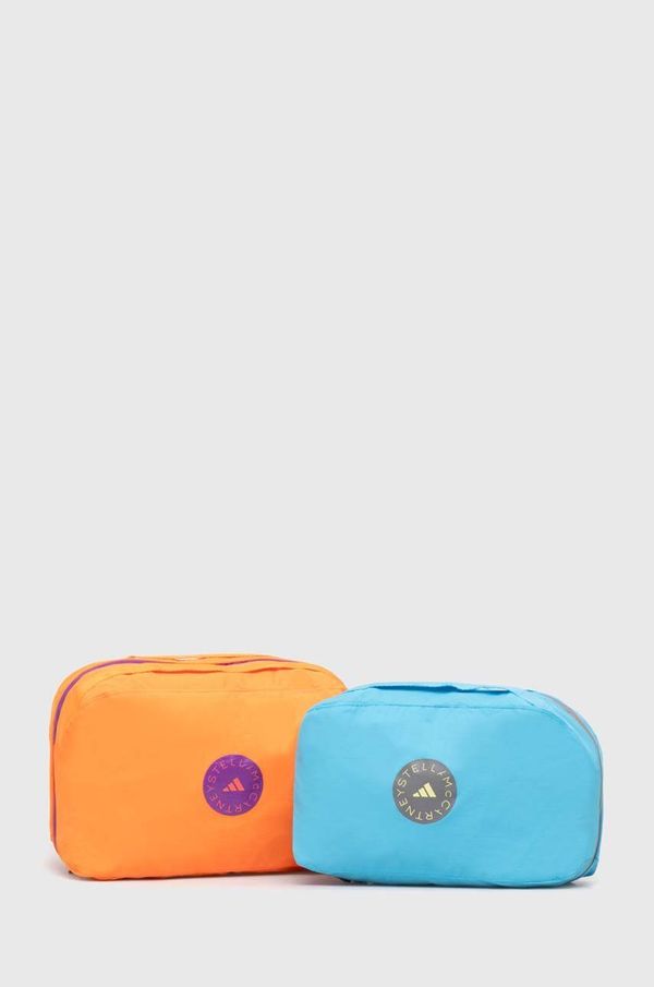 adidas by Stella McCartney Kozmetična torbica adidas by Stella McCartney 2-pack oranžna barva