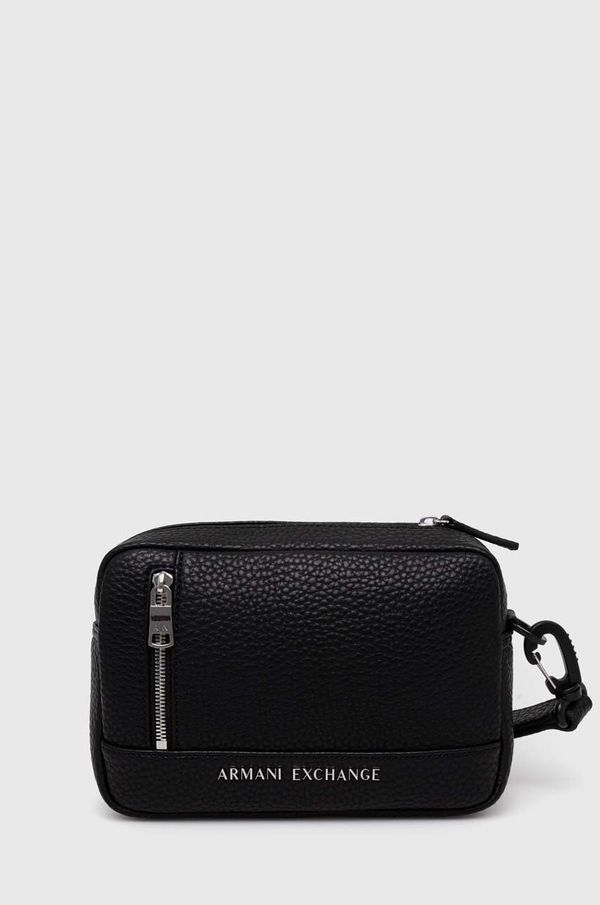 Armani Exchange Kozmetična torbica Armani Exchange črna barva, 958542 CC828