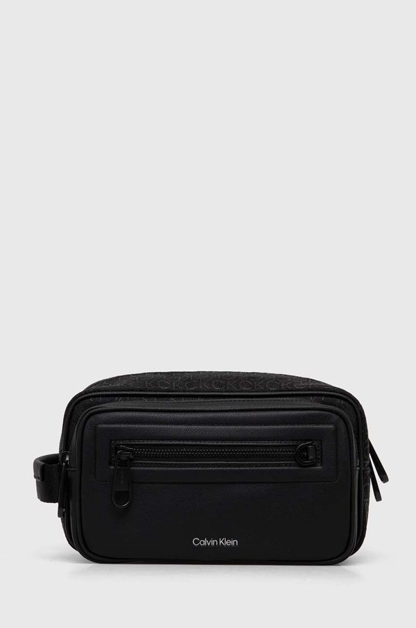 Calvin Klein Kozmetična torbica Calvin Klein črna barva