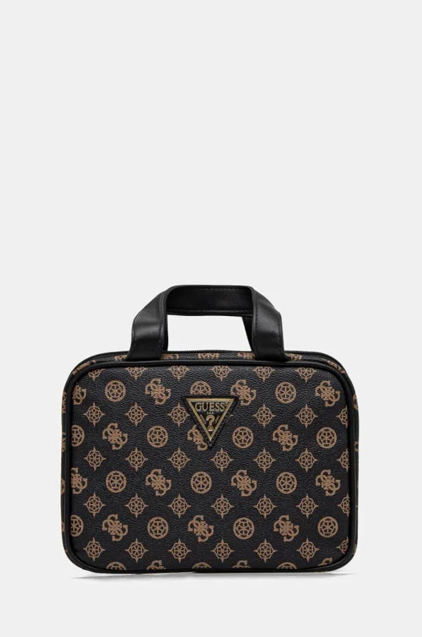 Guess Kozmetična torbica Guess rjava barva, TWP745 20710