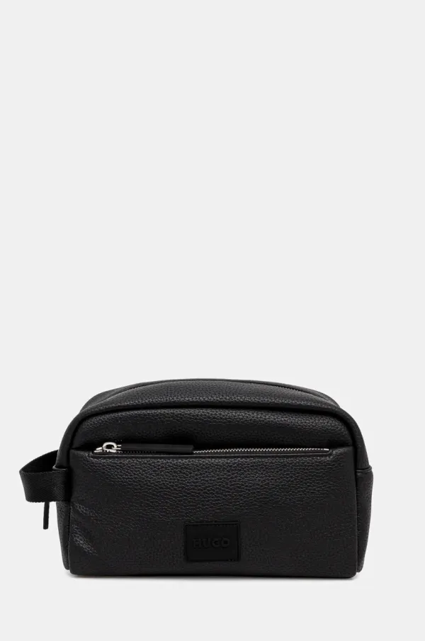 HUGO Kozmetična torbica HUGO črna barva, 50535686