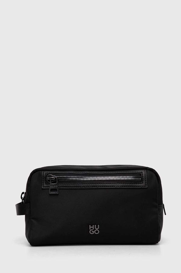 Hugo Kozmetična torbica HUGO črna barva