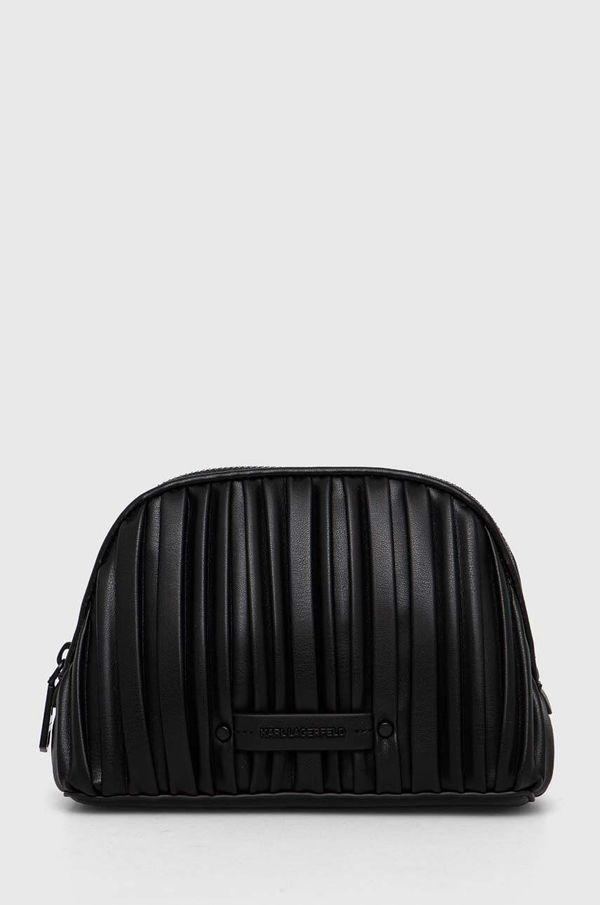 Karl Lagerfeld Kozmetična torbica Karl Lagerfeld črna barva, 245W3230