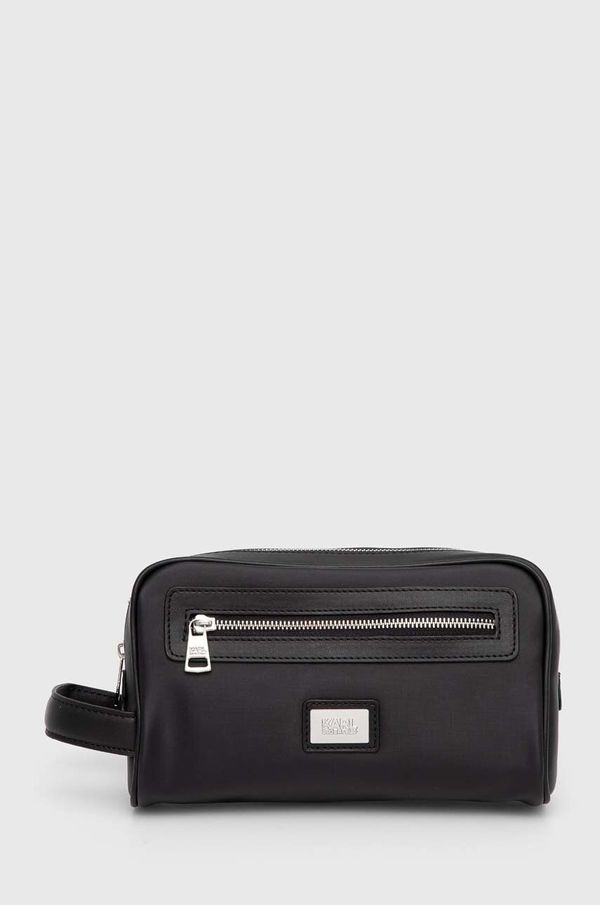 Karl Lagerfeld Kozmetična torbica Karl Lagerfeld črna barva, 541113.805419
