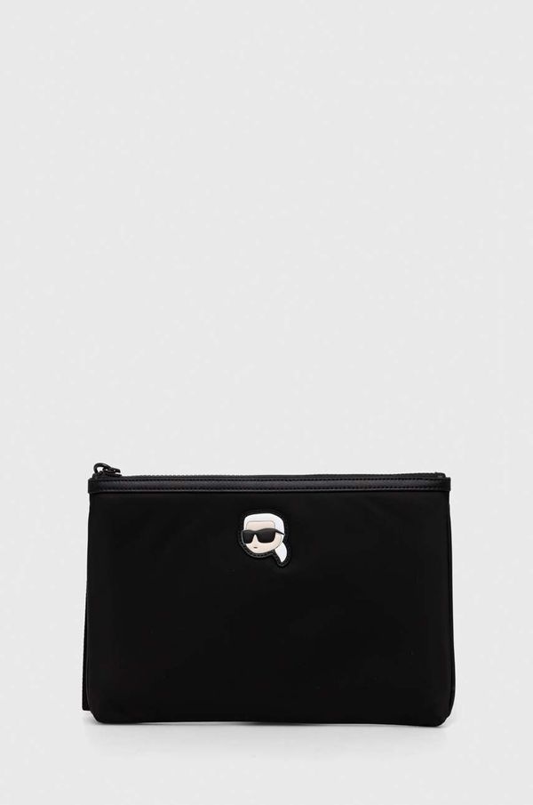 Karl Lagerfeld Kozmetična torbica Karl Lagerfeld črna barva