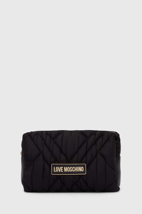 Love Moschino Kozmetična torbica Love Moschino črna barva, JC5300PP1LLR100A