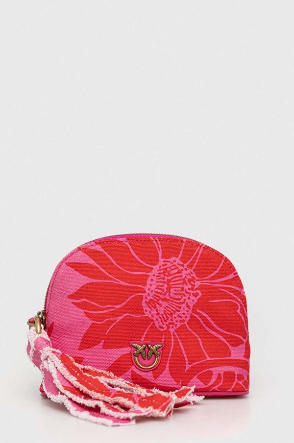 Pinko Kozmetična torbica Pinko rdeča barva