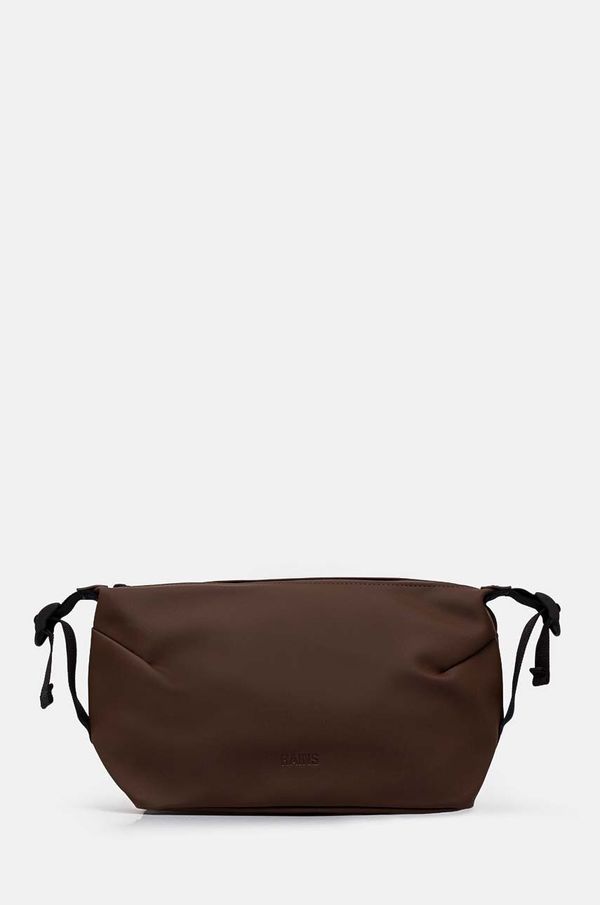 Rains Kozmetična torbica Rains Hilo Wash Bag W3 rjava barva, 15630-23