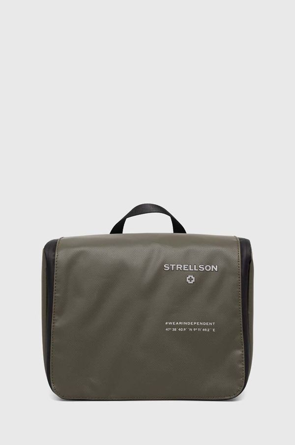 Strellson Kozmetična torbica Strellson Stockwell Benny zelena barva, 4010003054