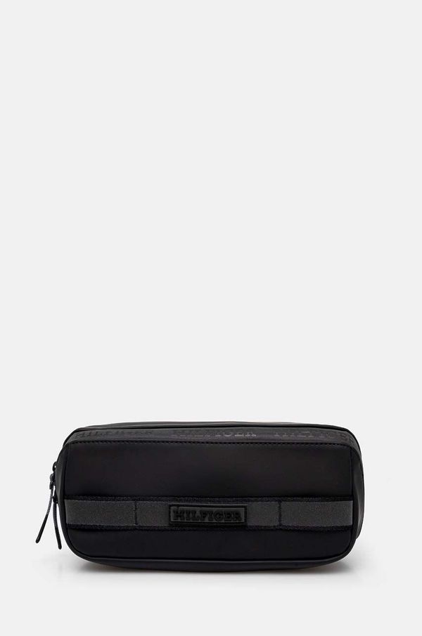 Tommy Hilfiger Kozmetična torbica Tommy Hilfiger črna barva, AM0AM12785