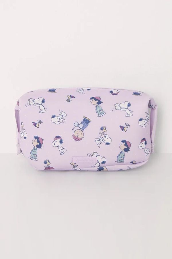 women'secret Kozmetična torbica women'secret Snoopy vijolična barva, 4848810
