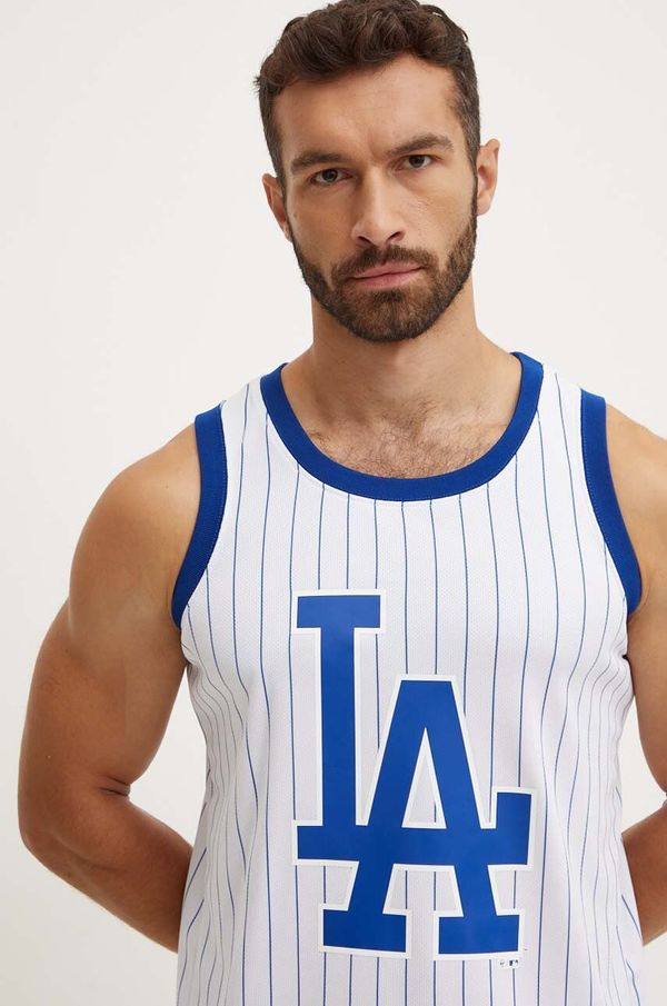 47 brand Kratka majica 47 brand Los Angeles Dodgers moška, bela barva, B12PMMUHP591813WW