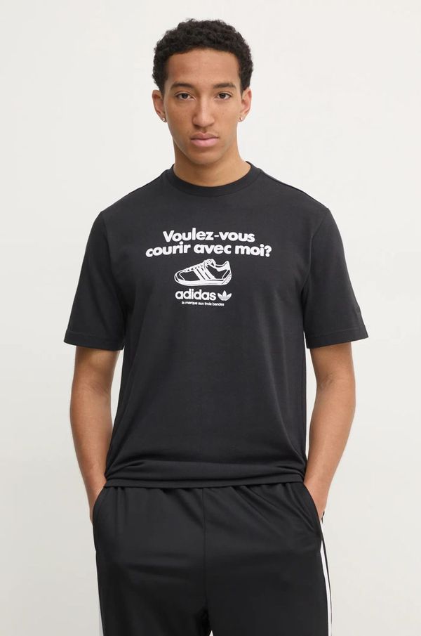 adidas Originals Kratka majica adidas Originals GRFX TEE moška, črna barva, JC8366