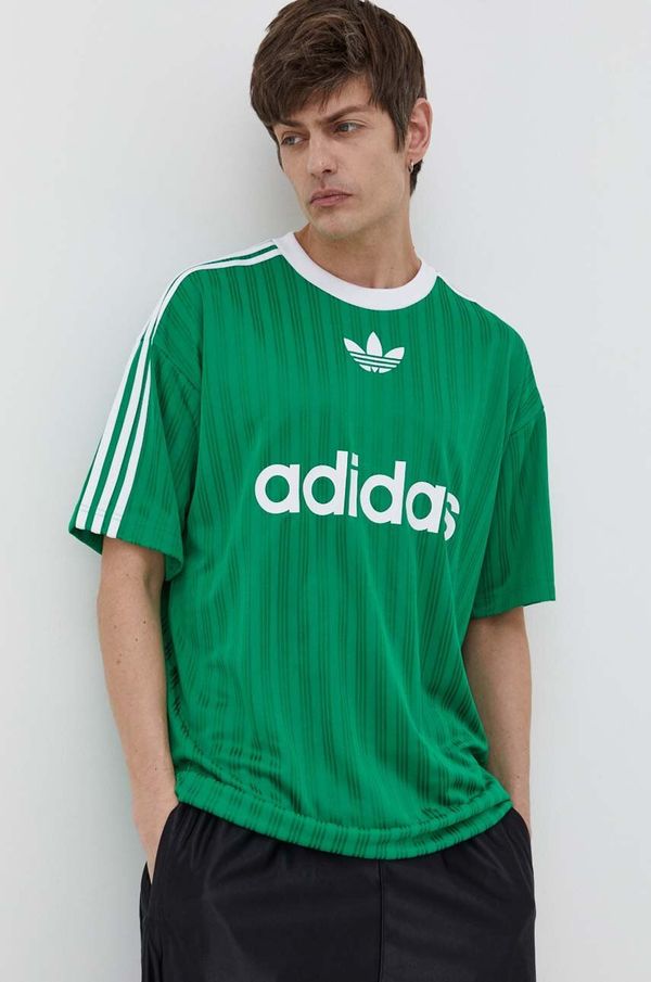 adidas Originals Kratka majica adidas Originals moški, zelena barva