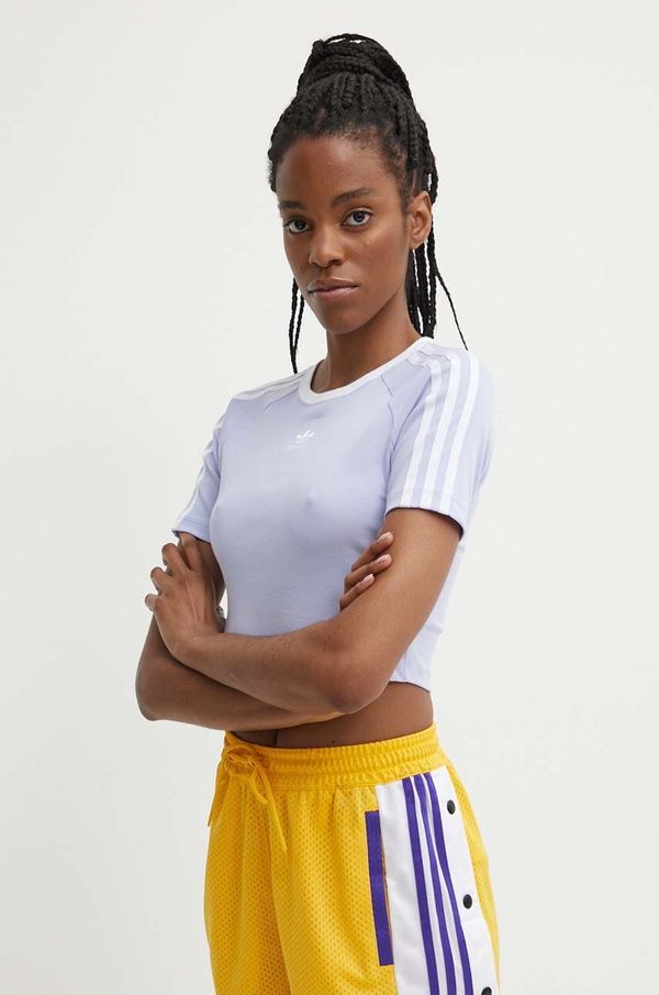 adidas Originals Kratka majica adidas Originals ženska, vijolična barva, IP0658