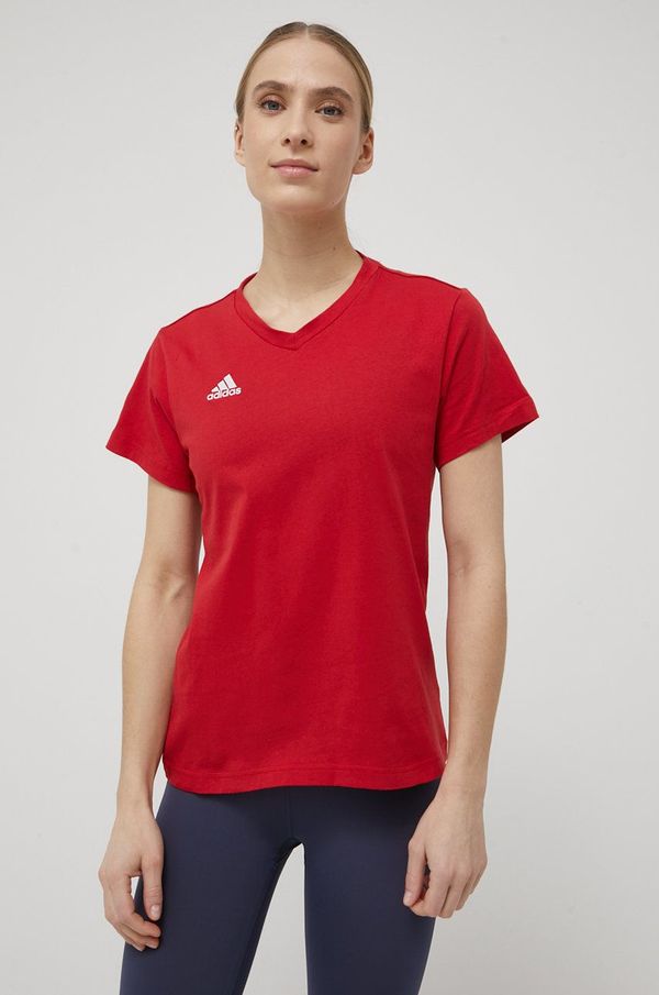 adidas Performance Kratka majica adidas Performance Entrada 22 ženska, rdeča barva