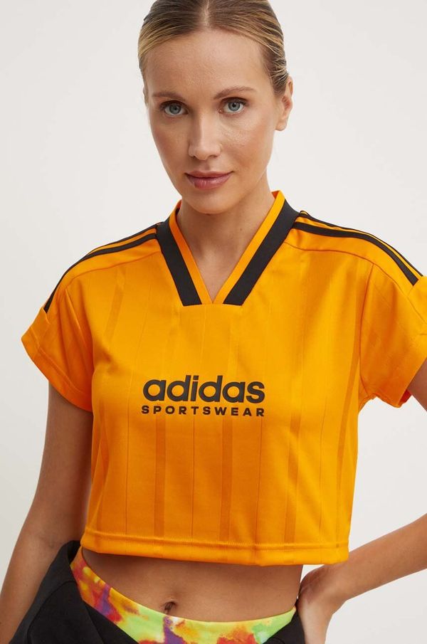 adidas Kratka majica adidas Tiro ženska, oranžna barva, IZ2089