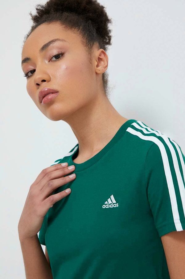 adidas Kratka majica adidas ženski, zelena barva