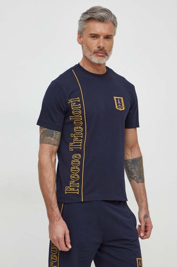 Aeronautica Militare Kratka majica Aeronautica Militare moški, mornarsko modra barva