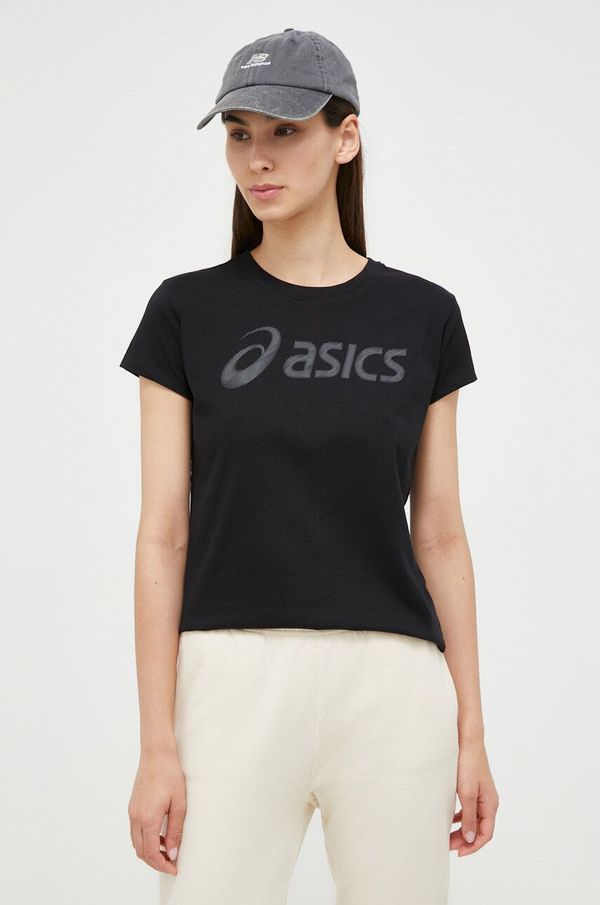 Asics Kratka majica Asics ženski, črna barva