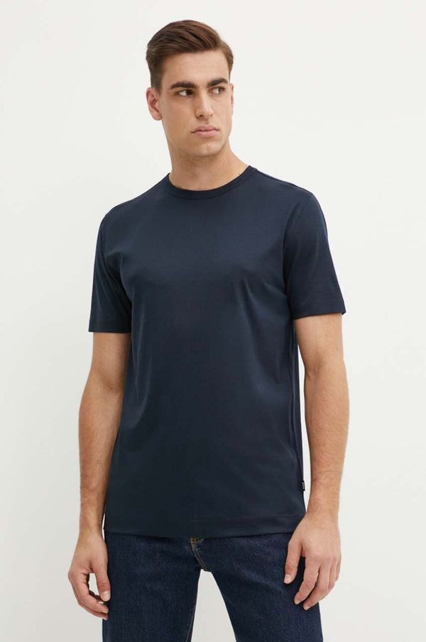 BOSS Kratka majica BOSS moška, mornarsko modra barva, 50513674