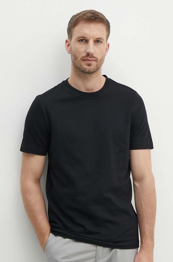 BOSS Kratka majica BOSS moški, črna barva