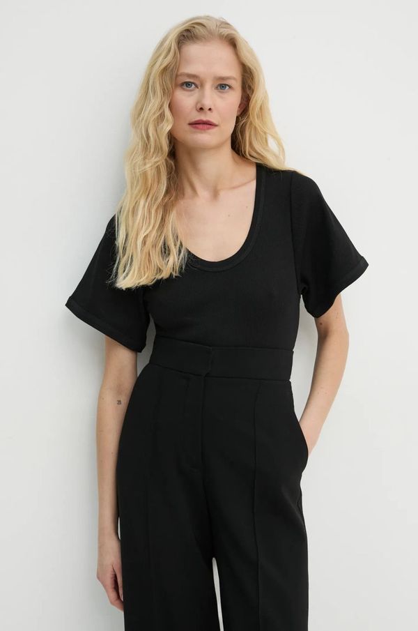 By Malene Birger Kratka majica By Malene Birger LUNAI ženska, črna barva, Q71679026Z