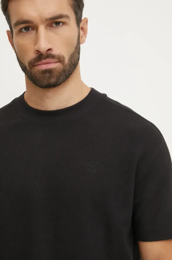 Calvin Klein Jeans Kratka majica Calvin Klein Jeans moška, črna barva, J30J326752