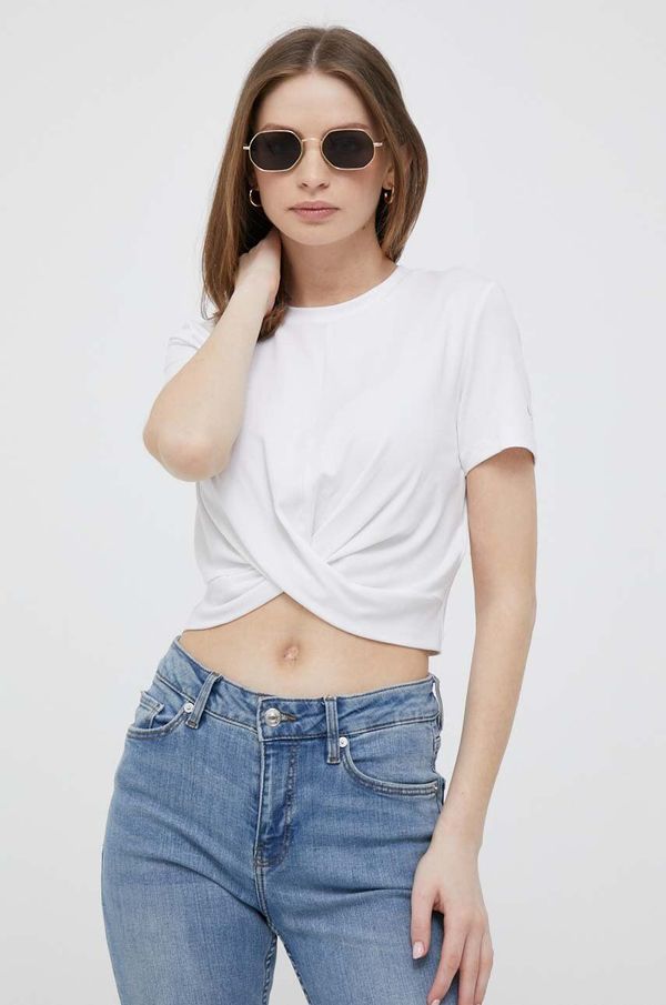 Calvin Klein Jeans Kratka majica Calvin Klein Jeans ženski, bela barva