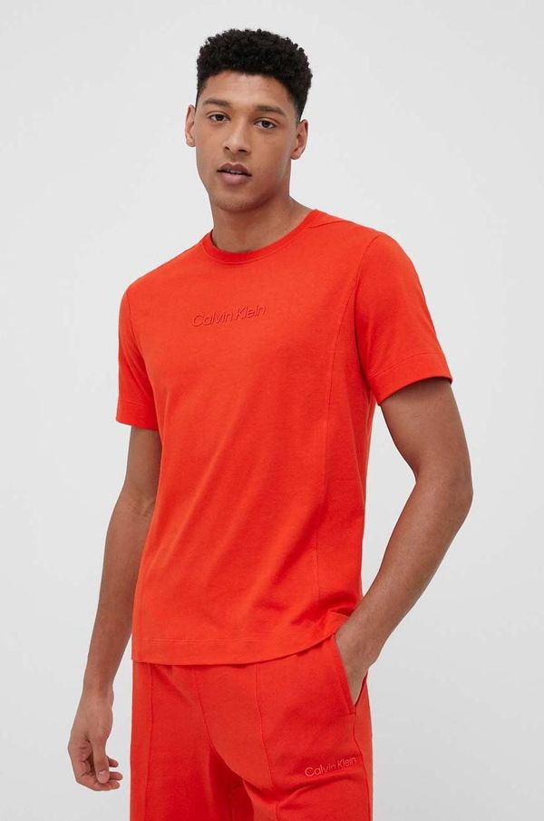 Calvin Klein Performance Kratka majica Calvin Klein Performance moški, oranžna barva
