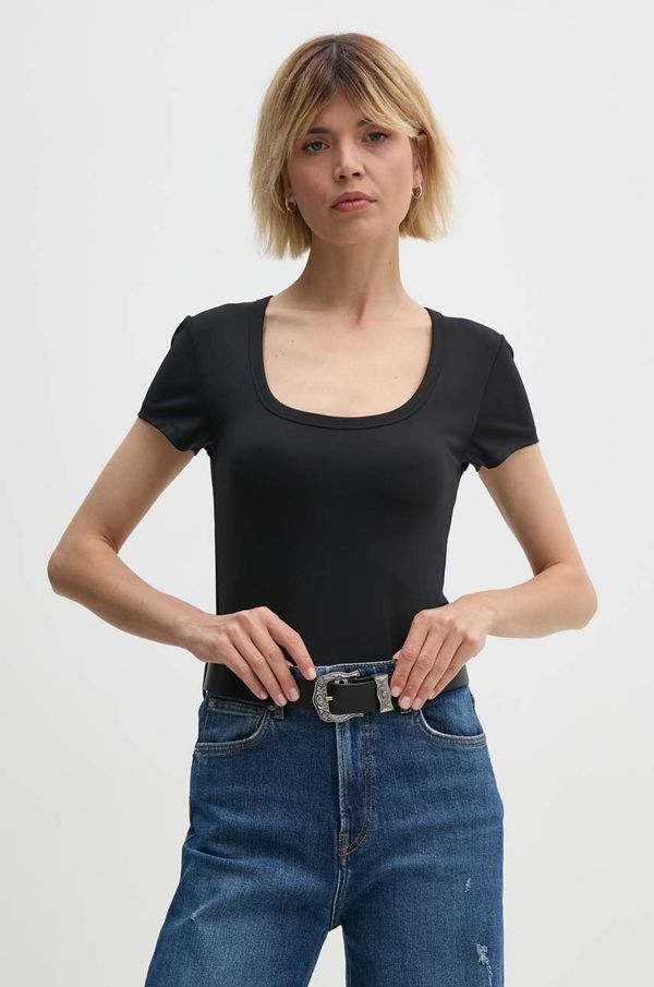 Calvin Klein Kratka majica Calvin Klein ženska, črna barva, K20K207191