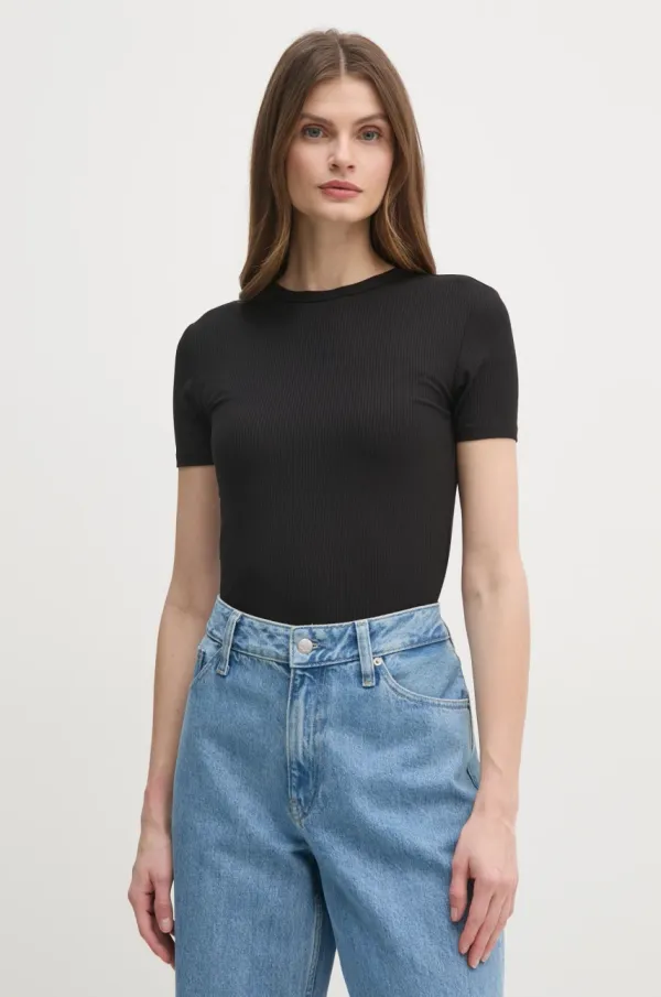 Calvin Klein Kratka majica Calvin Klein ženska, črna barva, K20K208247