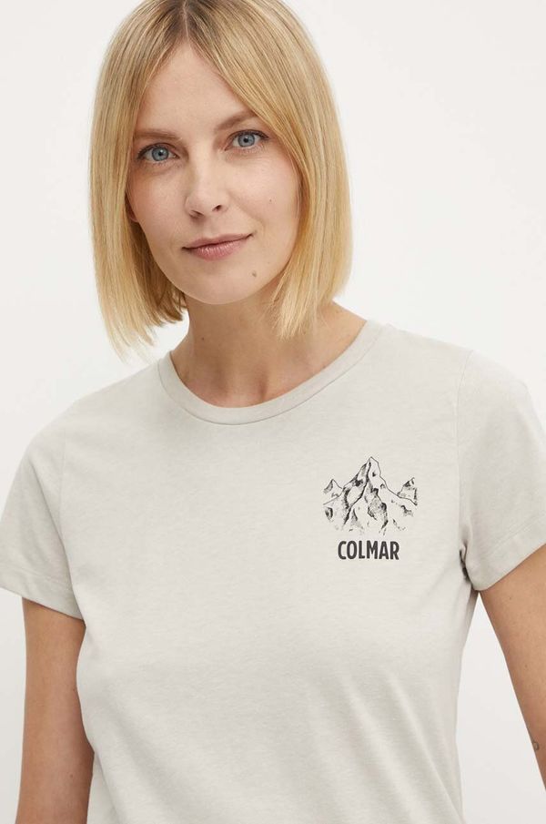 Colmar Kratka majica Colmar ženski, bež barva