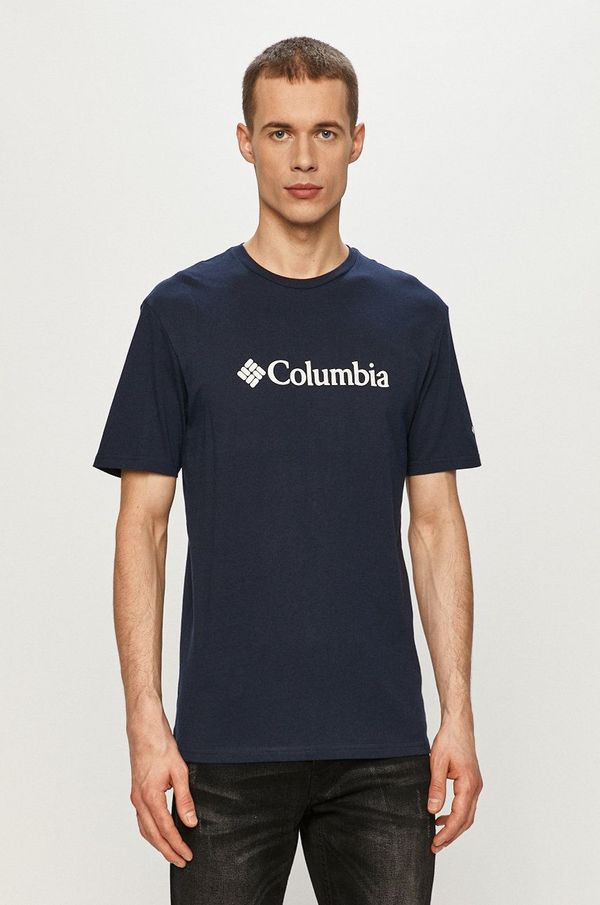 Columbia Kratka majica Columbia moški, mornarsko modra barva