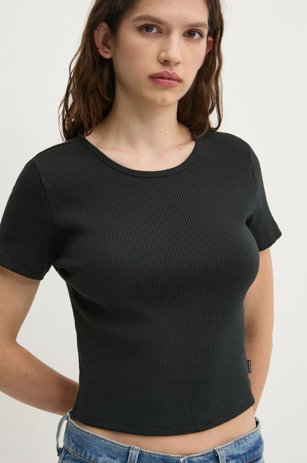 Converse Kratka majica Converse ženska, črna barva, 10027490-A03