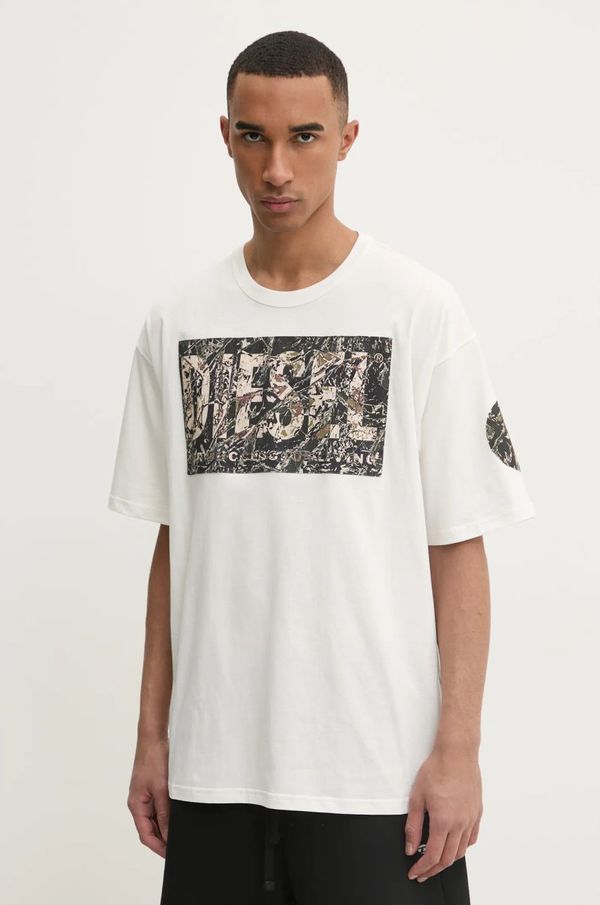 Diesel Kratka majica Diesel T-BOXT-R22 T-SHIRT moška, bež barva, A17613.0AGRI